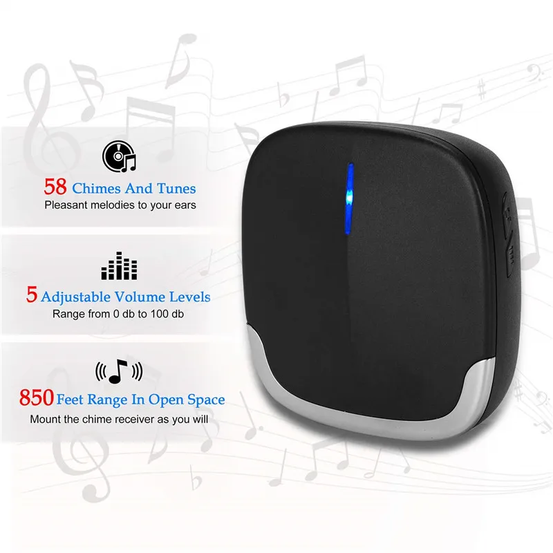 
High quality funny smart eu plug digital wireless doorbell 