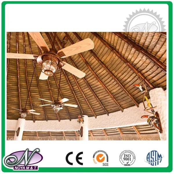 Artificial synthetic thatch tile for bamboo hut
