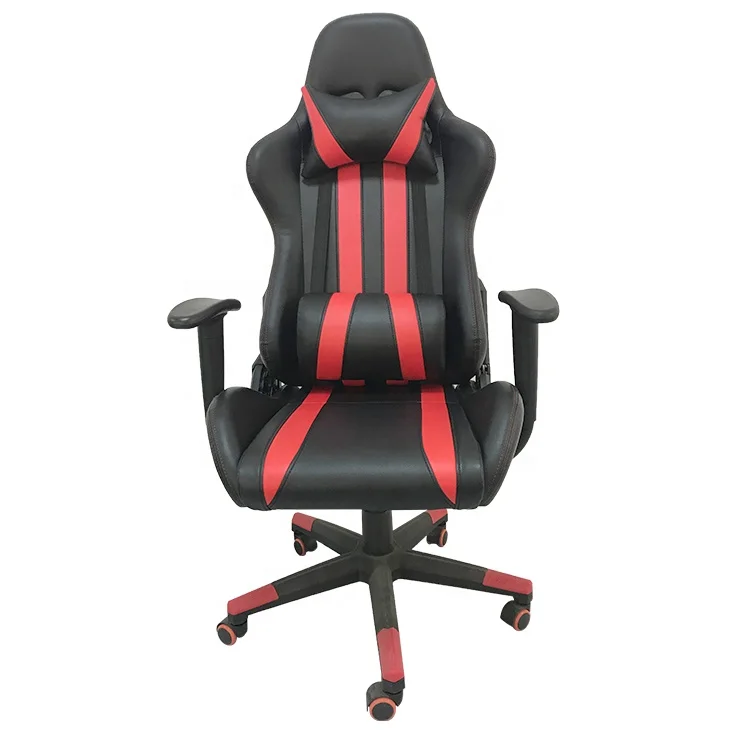 
Racing Car Style Gaming Chair with Fixed Armrest for Home Office Video Game Room 