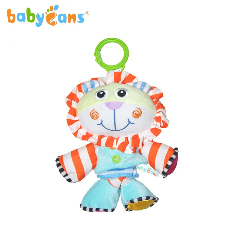 Baby Toys High Quality Plush Musical Animal cute hippo Hanging toys for baby  stroller
