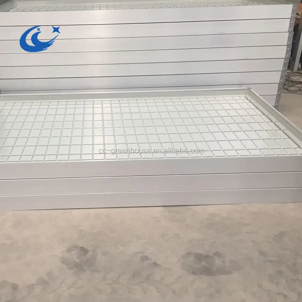 China Chenchao Factory Greenhouse ebb and flow Rolling bench plastic trays/tables