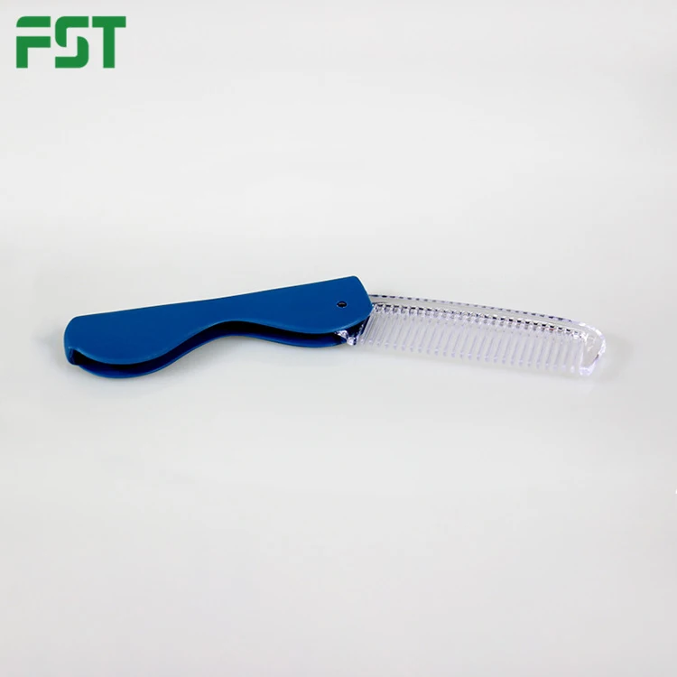 
 Персонализированная одноразовая пластиковая изогнутая Складная расческа для волос  