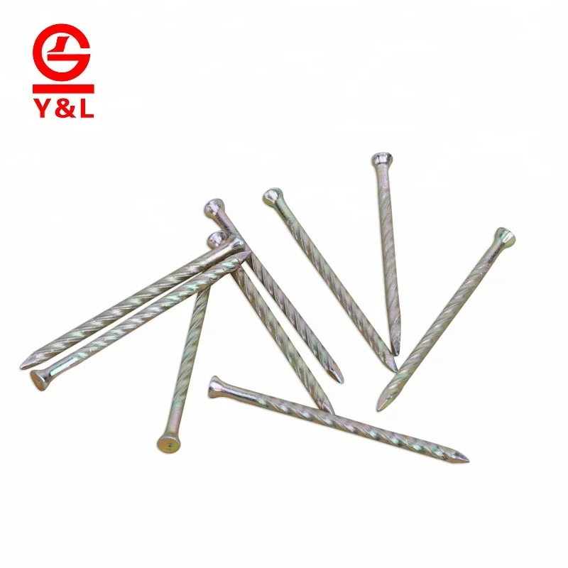 Best selling electro steel 2 galvanized Q195 flooring nails