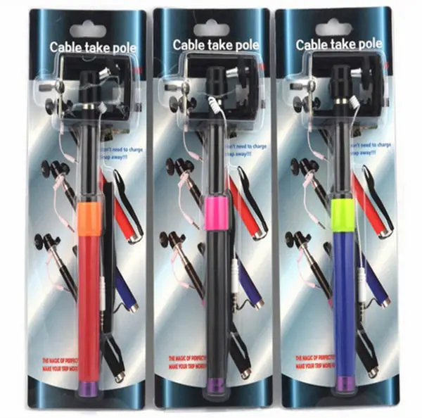 портативный выдвижная портативные bluetooth монопод, беспроводной монопод для смартфонов