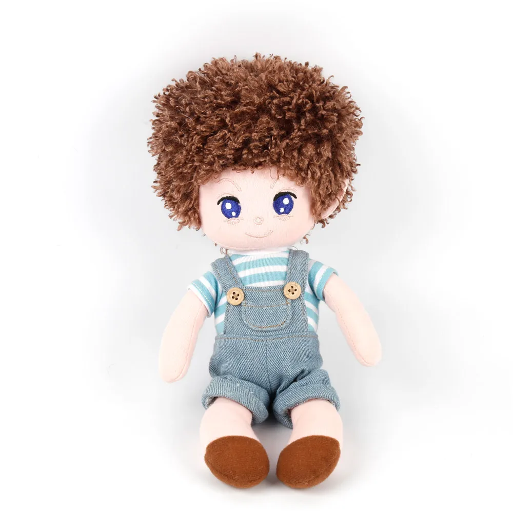 China suppliers custom made cotton stuffed cute boys rag dolls