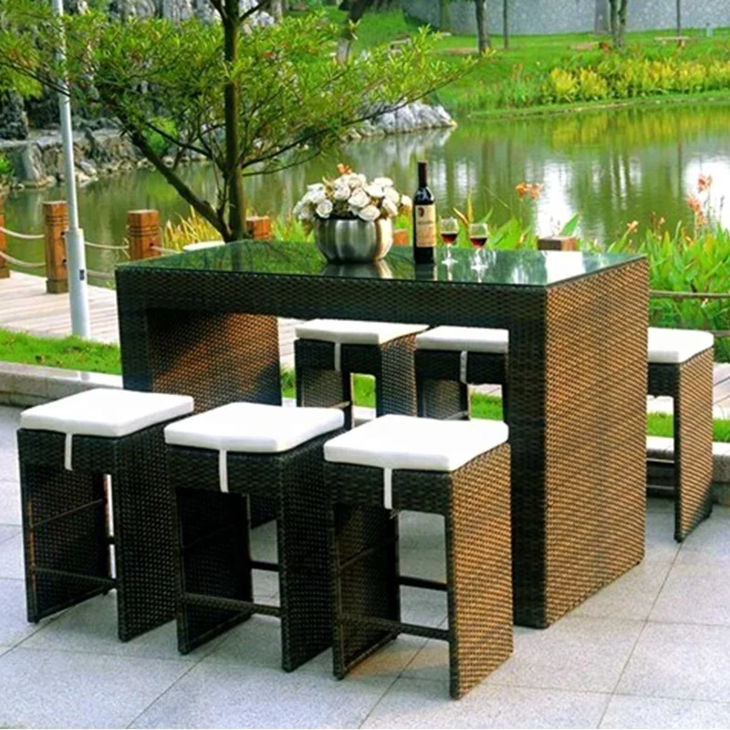 
SIMEC wicker PE rattan outdoor bar furniture 