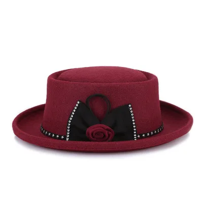  beautiful fringed pearl retro formal hat