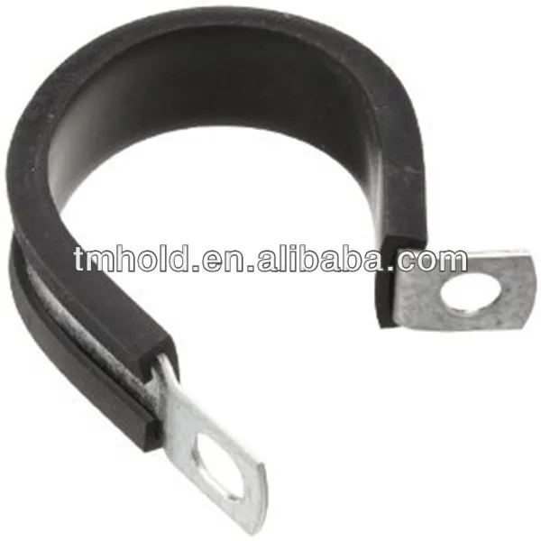 Turbo auto fixing p-clip rubber lined hose clamp