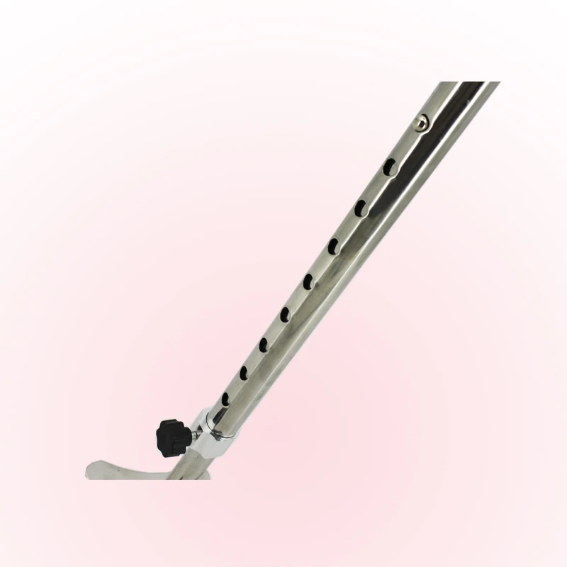 Medical Equipment Hot Sale Stainless Steel Elderly Four Feet Walking Stick for Old Man Cane