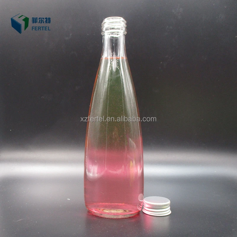 Custom design glass beverage/water/coke/sprite soft drink bottle