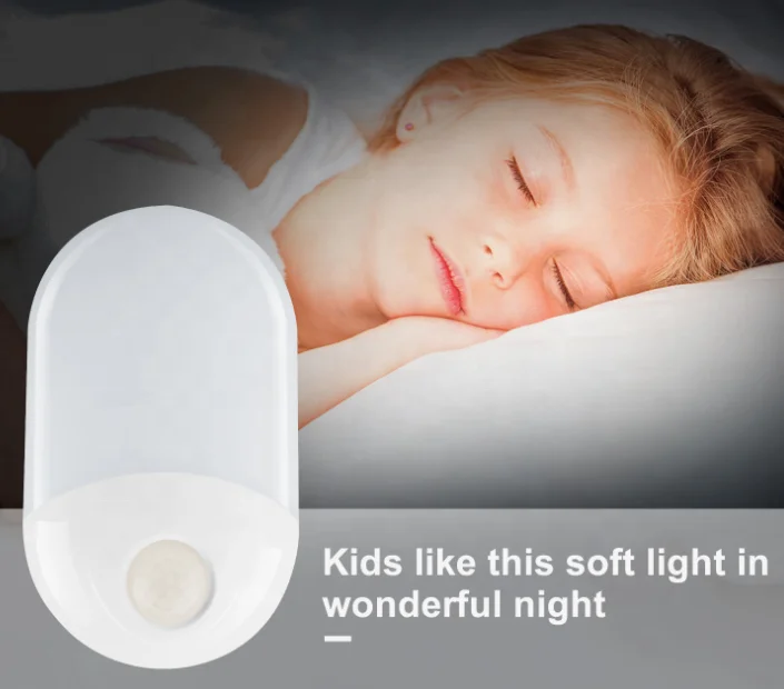 Wireless PIR Motion Sensor Night Light Body Induction Night Lamp luminaria Bedroom Hallway LED Wall Light Nightlight EU/US Plug