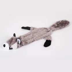 Hot sale low price no stuffing plush animal pet toys with squeaker