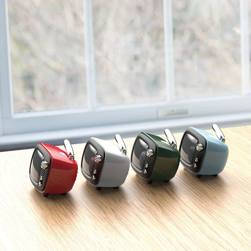 Retro mini TV speaker portable alarm clock Good audio SoundBox Wireless Audio Receiver speaker