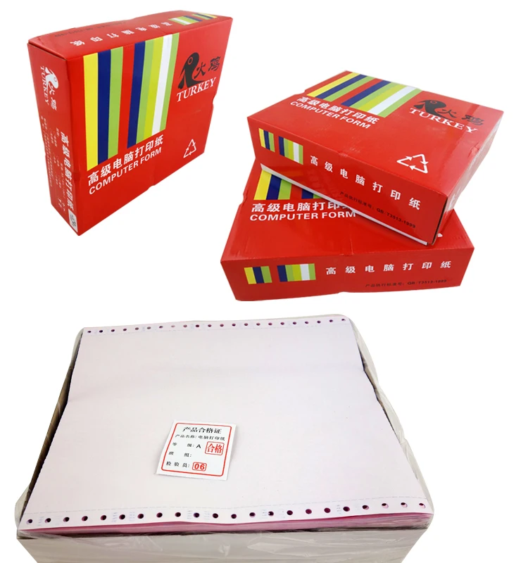 1-5ply Carbonless Paper NCR Paper continuous forms bill paper, carton of 1000 sheets