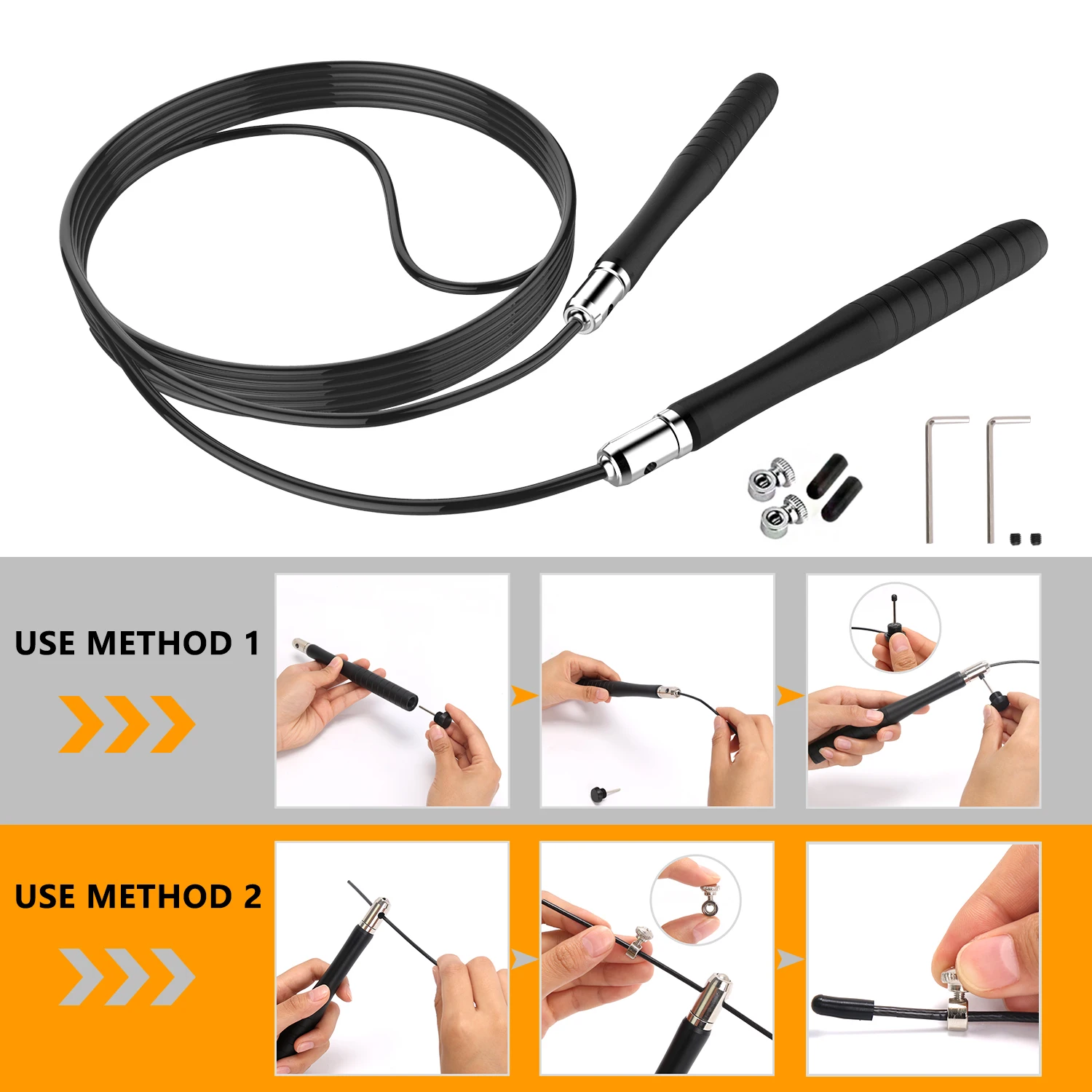 Регулируемая Скакалка для фитнеса, Скакалка для силовых тренировок