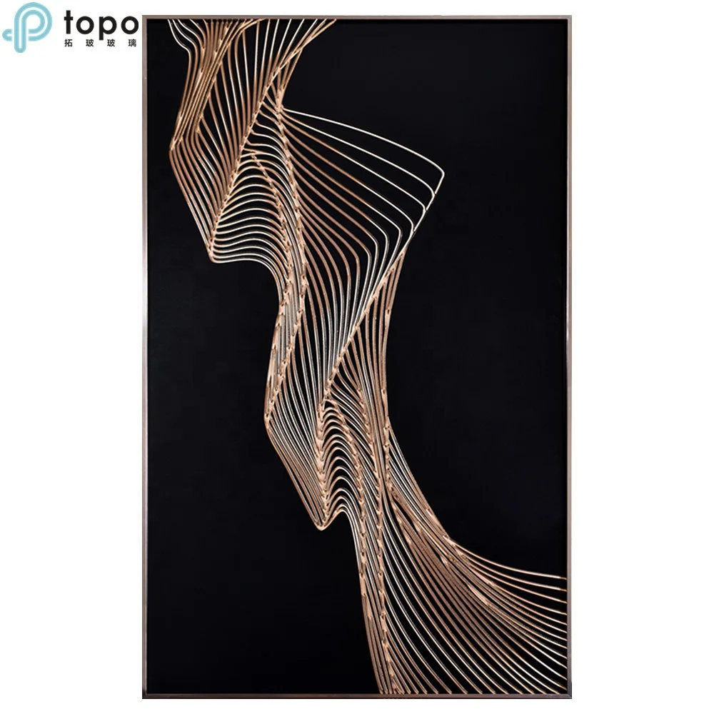 
Decorative Hand Painted Art Glass Painting for Sofa Wall Decor (MR-YB6-2048A) 