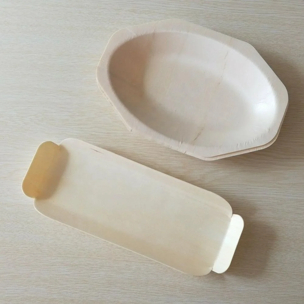 
Одноразовые биоразлагаемые деревянная тарелка лоток для суши-фуд сервировочный 