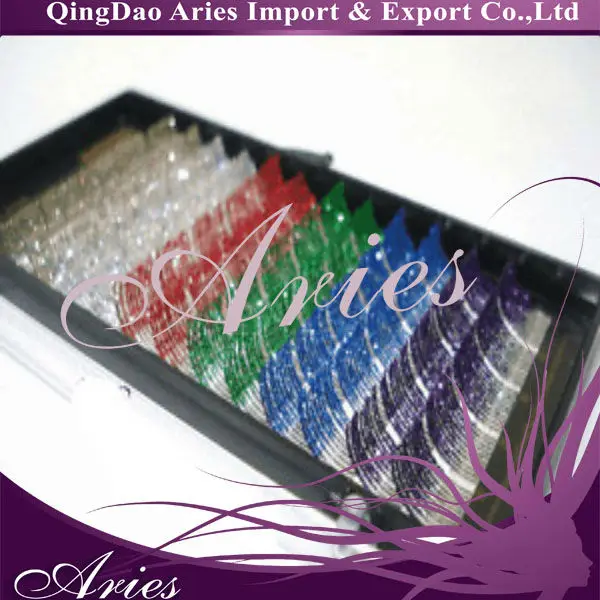 Ресницы для наращивания голограмма декоративные блестки B .15/.20/.25 блестящие ресницы радужного цвета