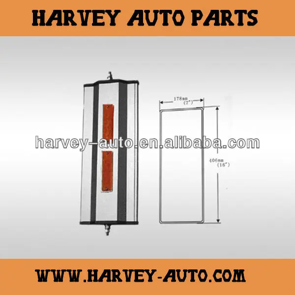 HV-RM12 Truck spare parts rearview mirror 7*16 flat glass mirror