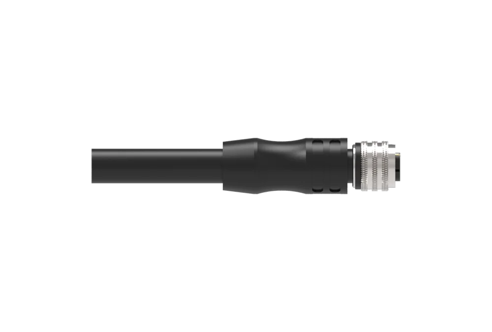 
GSEETECH IP67 M12 S-code Female Straight 90 Degree PRE-MOULDING cable power Connector With Shield Wire 