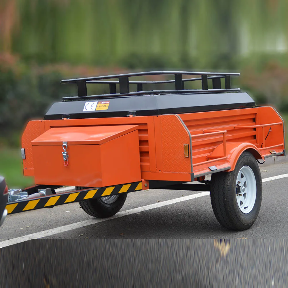 DIY Small Tent Campers Building on a Tiny Trailer with Cooking Function