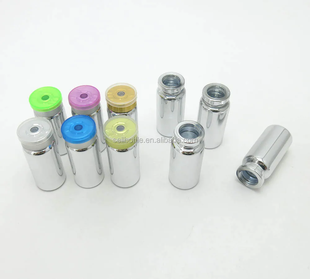 UV color 10ml medicine glass vial bottle with filp off cap/rubber stopper for medicine vaccine container