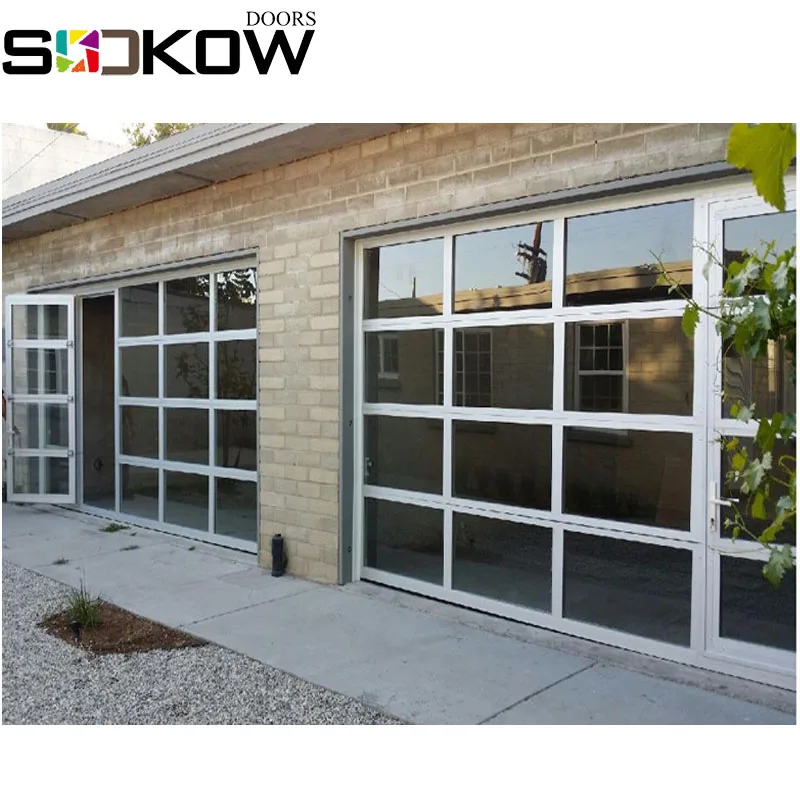 frosted glass garage door/aluminum sectional garage door prices/full view aluminum frame sectional frosted glass garage door