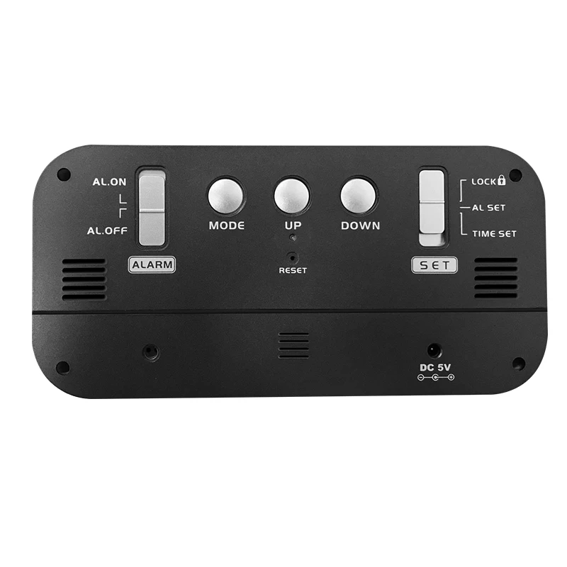 2022 Desktop Digital Display Date Time Temperature Large Number Led Mirror World Clock