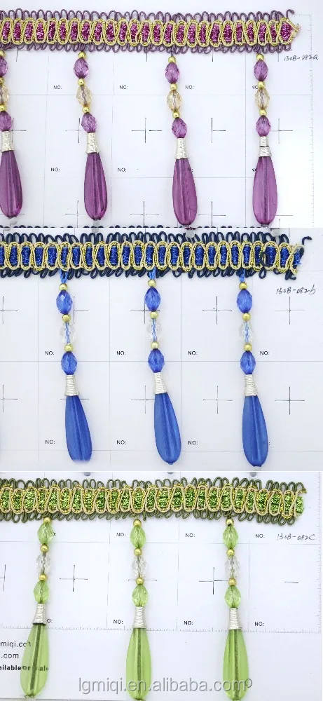 High quality decorative tassel fringe for curtain