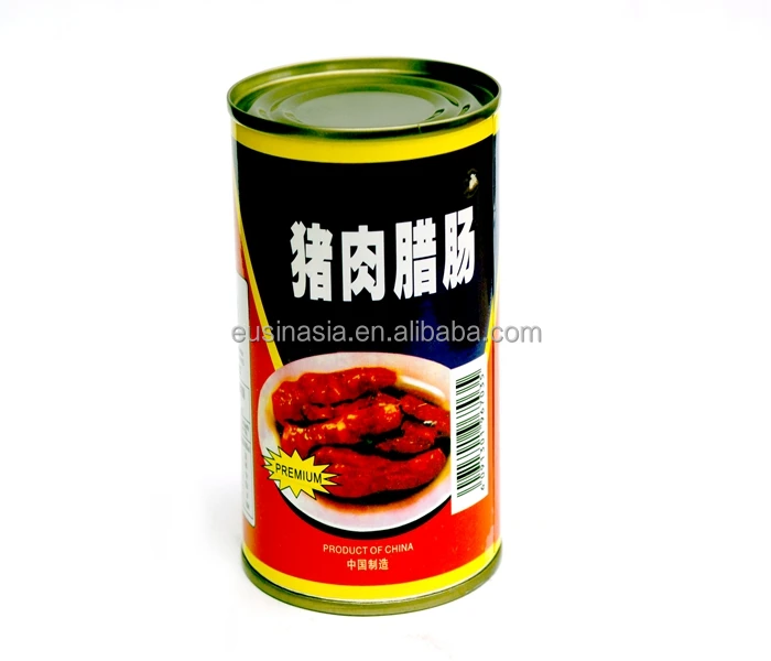 
Pork sausage in tins, canned pork sausage 