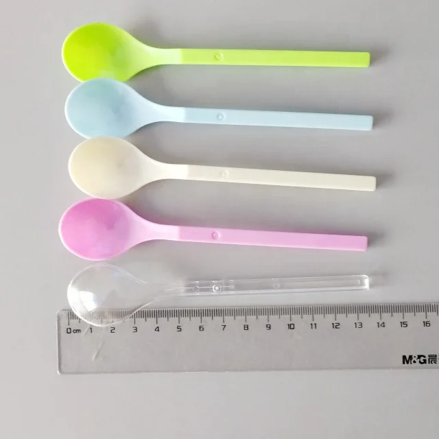 
2019 best selling ice cream plastic spoon long handle plastic spoons measuring spoon plastic 