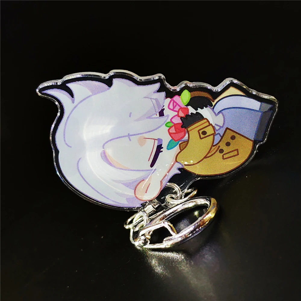 
CNC Cut Offset Printing Single or Two Side Print Eco-friendly Custom Cartoon Acrylic Keychain Character Keyholder Keyring Figure 