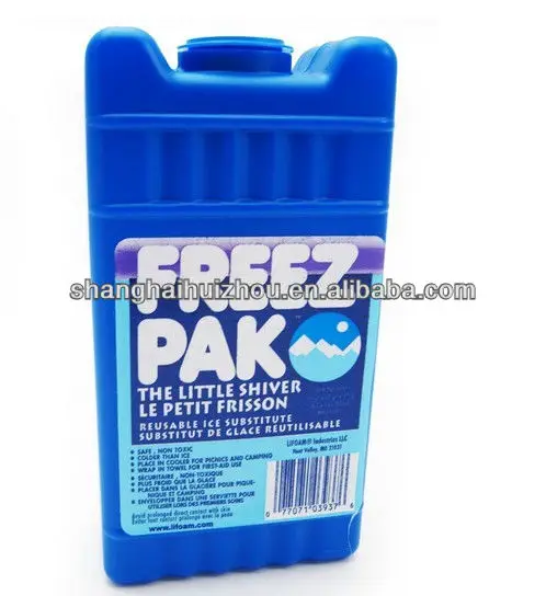 Wholesale high quality hard plastic ice pack reusable hard ice block gel ice pack for cooler bag