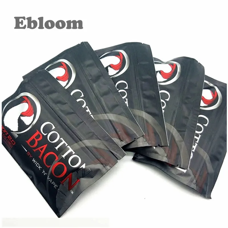 
Best selling Bacon cotton pack organic cotton fabric vape cotton for electronic cigarette 