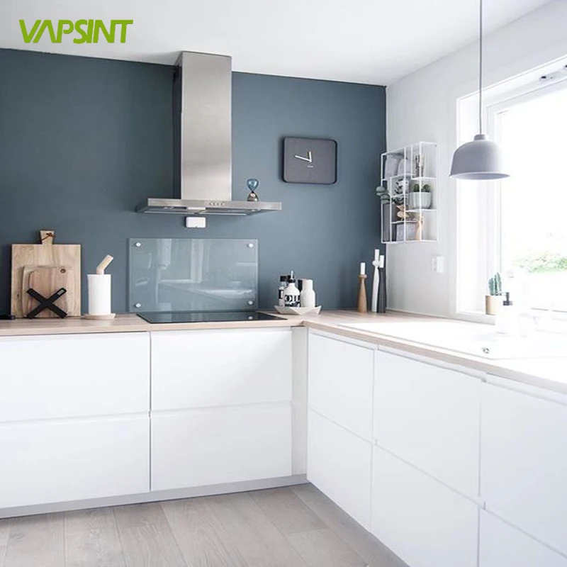 Mat lacquer turquoise and white kitchen furniture turkey