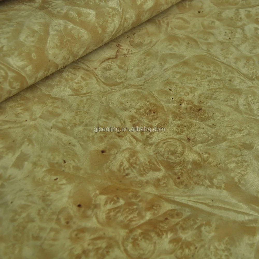 Натуральный деревянный шпон, золотой камфорный бурл