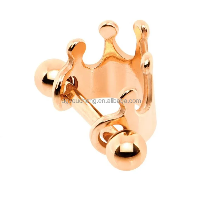
Crown Tragus Stud Earring Piercing Jewelry 