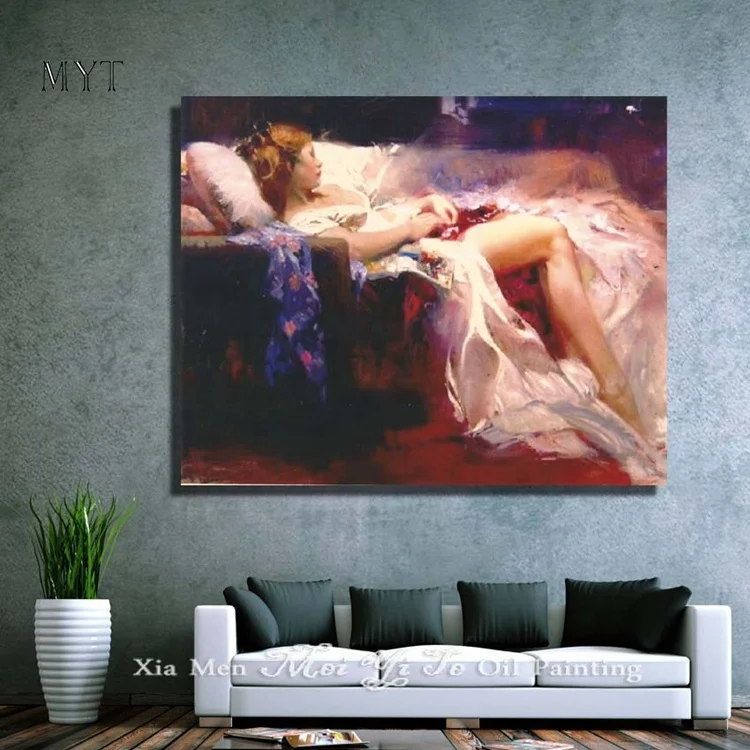 
 MYT Сексуальная китайская девушка Обнаженная женщина живопись голые девушки стена холст искусство Декор  