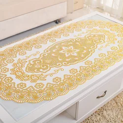 Anti-Scalding Disposable Tablecloth Color Soft Table Mat Transparent PVC Tablecloth, Waterproof Clear PVC Table Cover