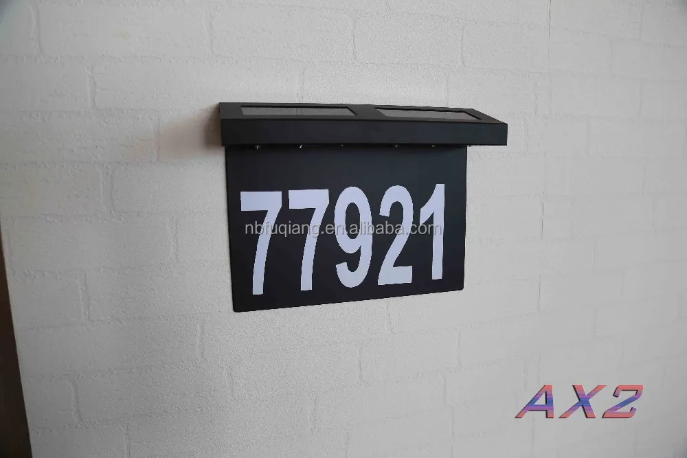 solar led address numbers door light house number