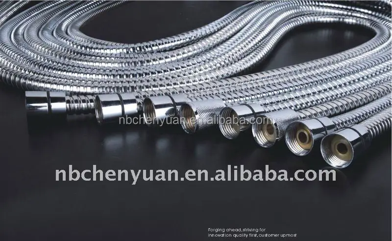 
stainless steel chromed shower hose 