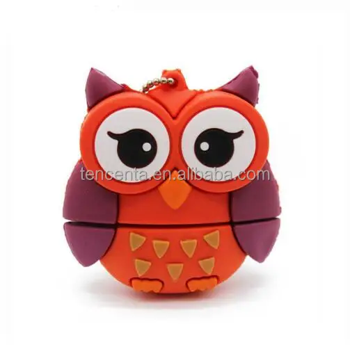 Usb-флеш-накопитель 2,0 в виде совы, пингвина, лисы, пчелы