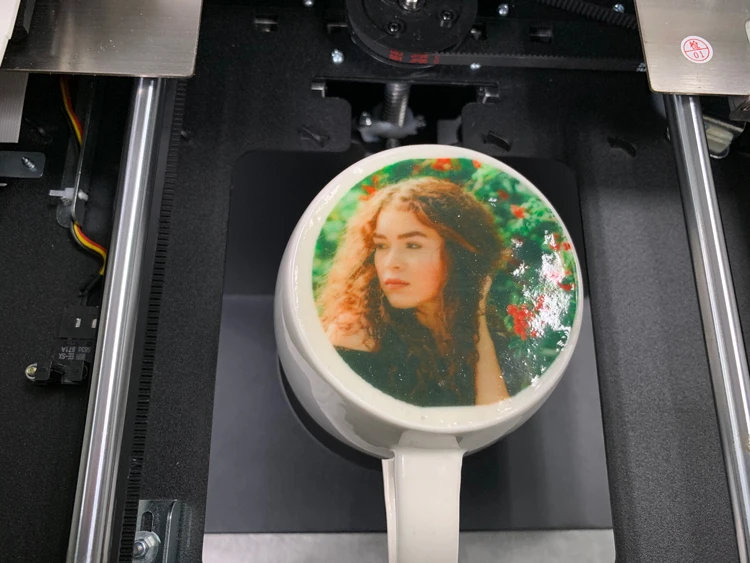 
Rainbow selfie milk foam edible coffee printer with edible ink on cake/bread/marcaron 
