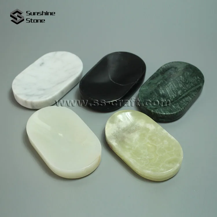 Luxury Unique Hotel White Onyx Soap Dish