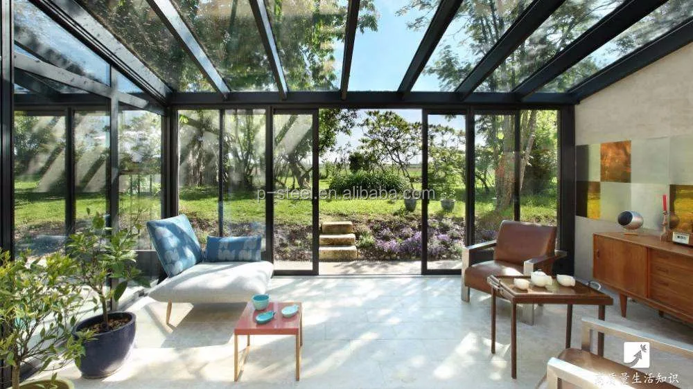 Hot sale! Steel Structure sunlight room sun room for europe villa