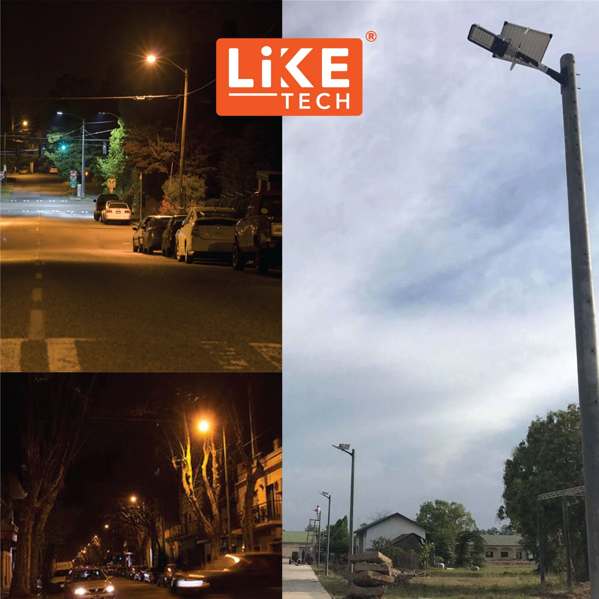 
LikeTech Solar Led Street Light factory wholesale made in china 50pcs LED solar light with Best quality 