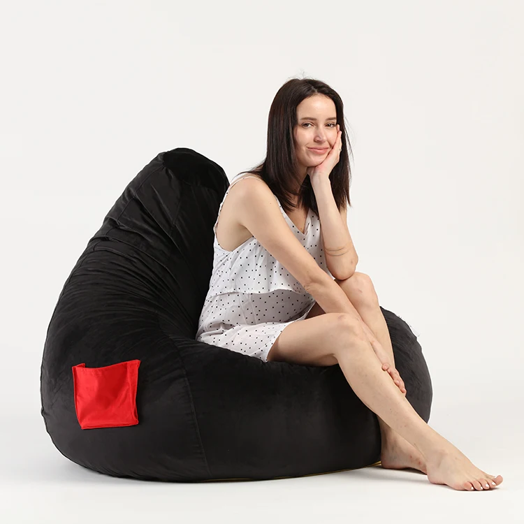 Gaming Bean Bag Boy Comfortable Teardrop Beanbag Chair Can be Customized Coffee Bean Fabric Bag
