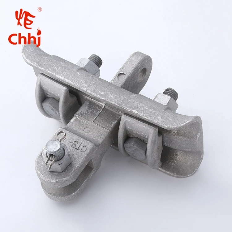 XTS Mealleable Iron Preformed Suspension Clamp For Twin Jumper Conductors