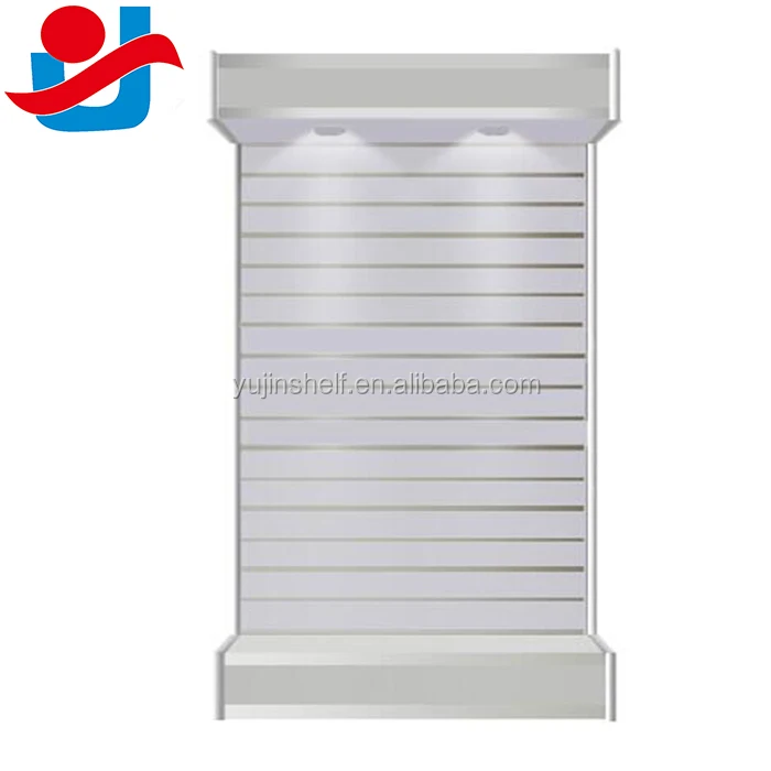 New design auto car accessories parts slatwall display rack, shop design glass display cabinet