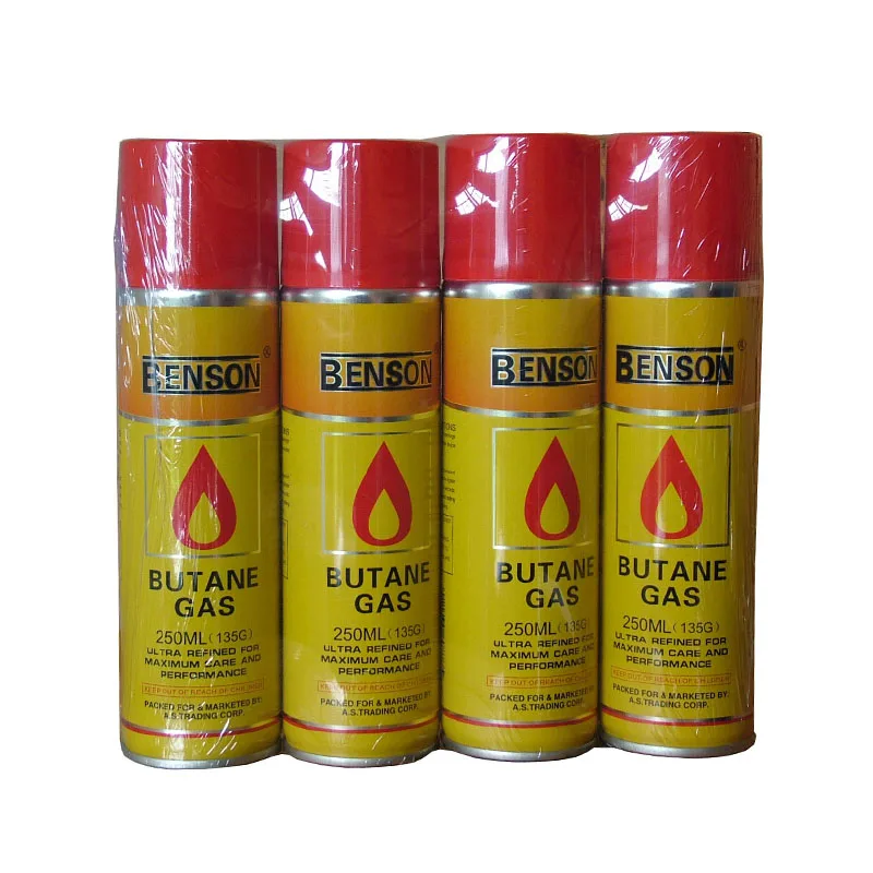 5x refined butane gas 250ml / 7x refined butane / premium gas